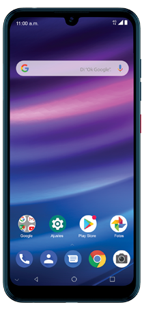 ZTE Blade A7 2020 64 GB Azul Frontal