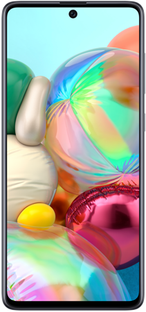 Samsung Galaxy A71 Negro frontal