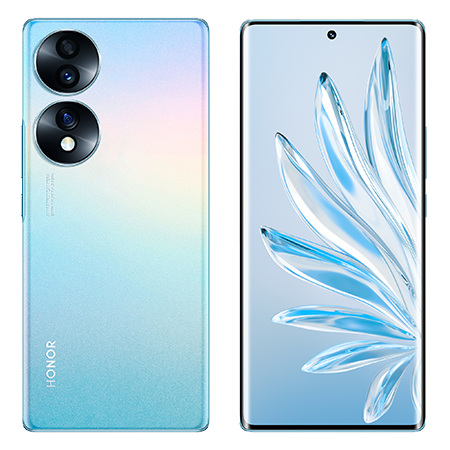 Honor 70 Plata con smart band