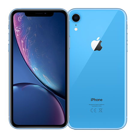 Iphone XR 64 GB azul Front/Back