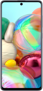 Samsung Galaxy A71 Plata frontal