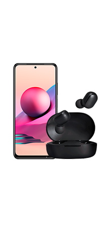 Xiaomi Note 10s Gris con earphones